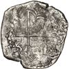 Image 2 : BOLIVIA, Potosí, cob 8 reales, Philip III, assayer R (curved leg), Grade 1.
