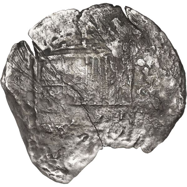 BOLIVIA, Potosí, cob 8 reales, Philip III, assayer not visible, Grade 3.