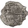 Image 1 : BOLIVIA, Potosí, cob 8 reales, Philip III, assayer not visible, Grade 3, ex-Morse.