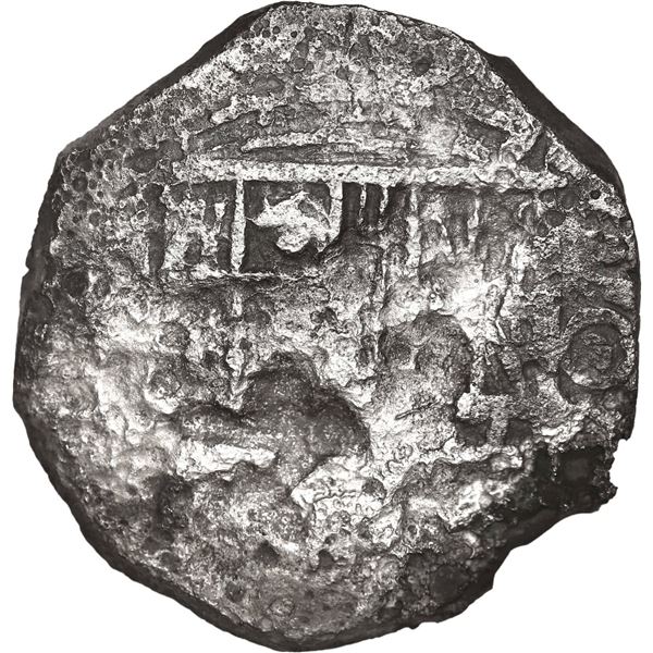 BOLIVIA, Potosí, cob 4 reales, Philip III, assayer not visible, Grade 3.