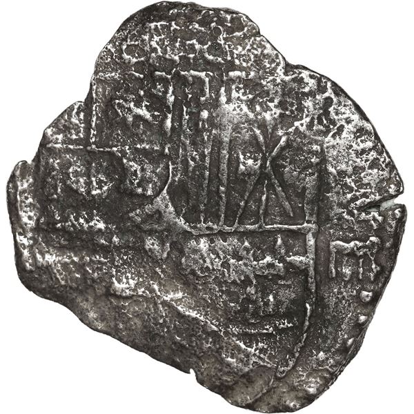 BOLIVIA, Potosí, cob 4 reales, Philip III, assayer not visible, Grade 3.