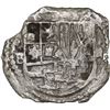 Image 1 : BOLIVIA, Potosí, cob 2 reales, Philip II, assayer B (5th period), Grade 2.