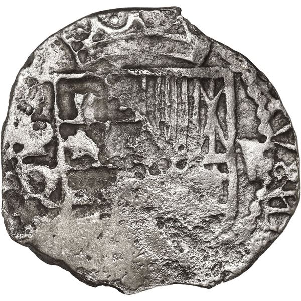 BOLIVIA, Potosí, cob 2 reales, Philip III, assayer Q, Grade 1.