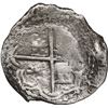 Image 2 : BOLIVIA, Potosí, cob 2 reales, Philip III, assayer Q, Grade 1.