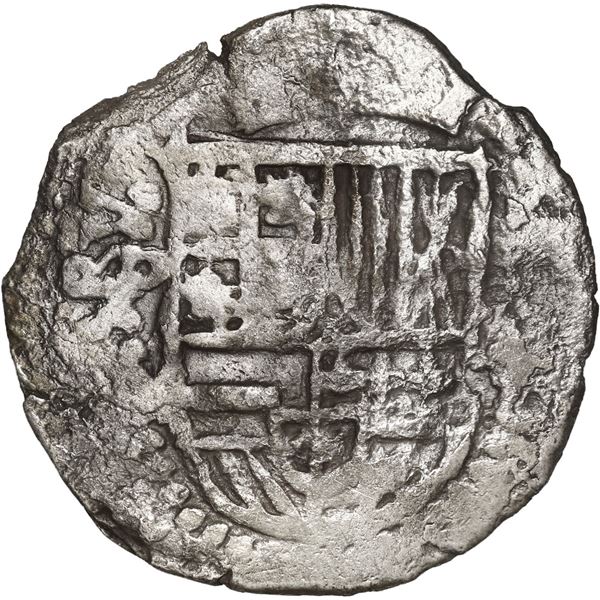 BOLIVIA, Potosí, cob 2 reales, 1617 (M), Grade 1.
