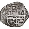 Image 1 : BOLIVIA, Potosí, cob 2 reales, Philip III, assayer T, Grade 2.