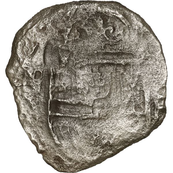 SPAIN, Madrid, cob 4 reales, Philip III, 1621 (V), rare, Grade 3.