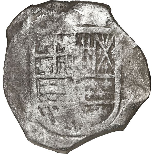 SPAIN, Seville, cob 8 reales, Philip III, assayer not visible, Grade 1, NGC Shipwreck Effect (São Jo