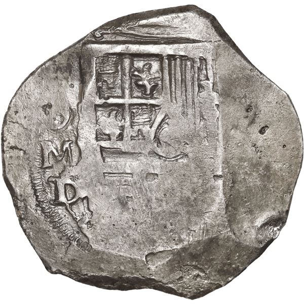 MEXICO, Mexico City, cob 4 reales, Philip IV, assayer D.