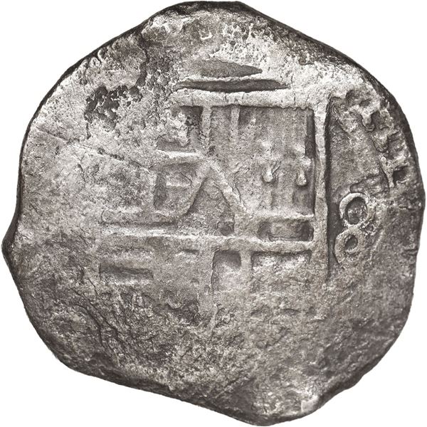 MEXICO, Mexico City, cob 8 reales, Philip IV, assayer not visible (D, 1620s).