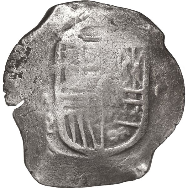 MEXICO, Mexico City, cob 8 reales, Philip IV, assayer P (early 1630s).