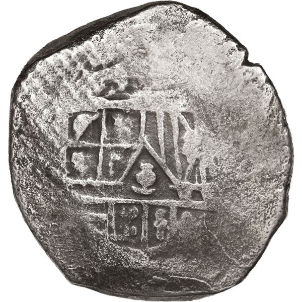 MEXICO, Mexico City, cob 8 reales, Philip IV, assayer not visible (early 1630s), canvas impression o