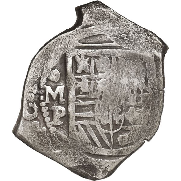 MEXICO, Mexico City, cob 8 reales, Philip IV, assayer P.