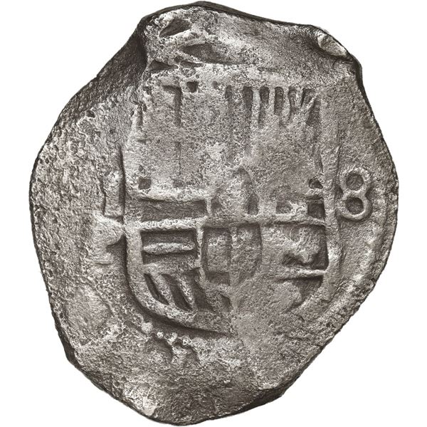 MEXICO, Mexico City, cob 8 reales, Philip IV, assayer P.