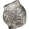 Image 1 : MEXICO, Mexico City, cob 8 reales, Philip IV, assayer not visible (P), canvas impression on obverse.