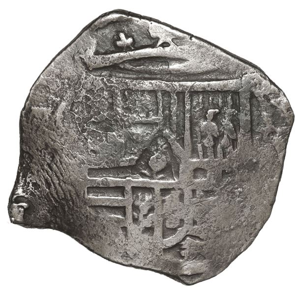 MEXICO, Mexico City, cob 4 reales, Philip IV, assayer not visible (D).