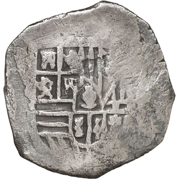 MEXICO, Mexico City, cob 4 reales, Philip IV, assayer not visible (P).