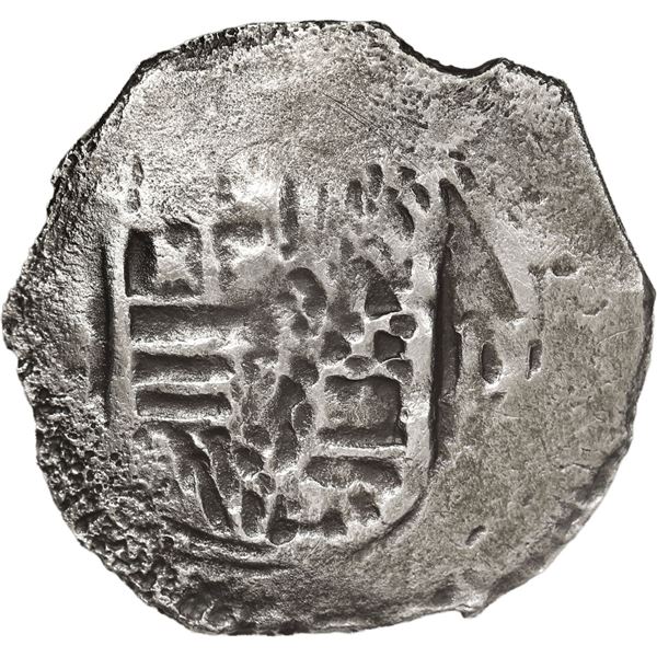 MEXICO, Mexico City, cob 2 reales, Philip IV, assayer not visible (D, 1620s).