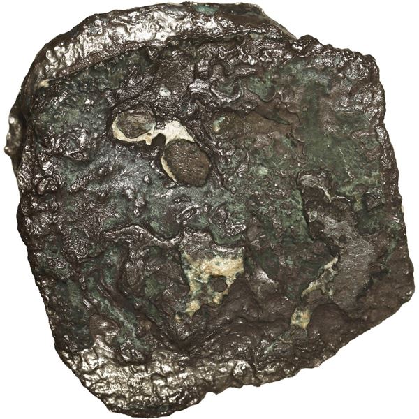MEXICO, Mexico City, clump of three cob 8 reales, Philip IV, assayers not visible.