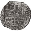 Image 1 : BOLIVIA, Potosí, cob 8 reales, Philip IV, assayer T (late 1620s), "hunched over" lions.