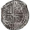 Image 2 : BOLIVIA, Potosí, cob 8 reales, Philip IV, assayer T (late 1620s), "hunched over" lions.