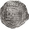 Image 1 : BOLIVIA, Potosí, cob 8 reales, Philip IV, assayer T (early 1630s), cross-fleury ornaments flanking d