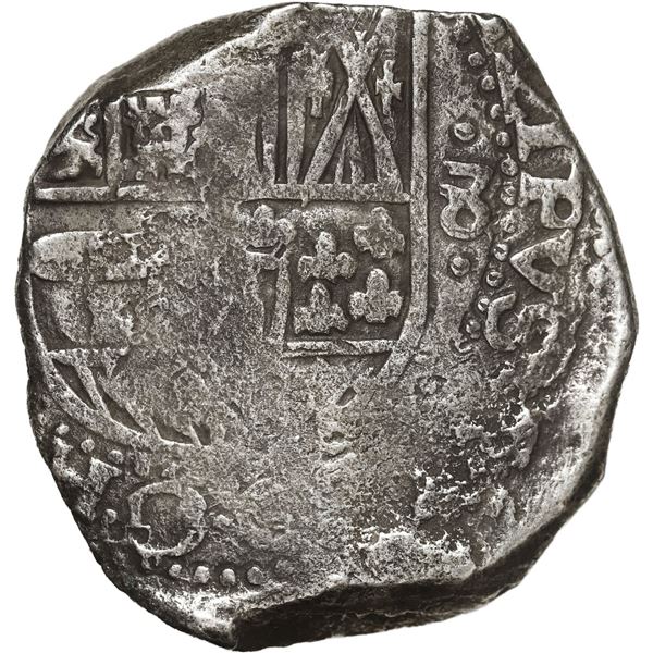 BOLIVIA, Potosí, cob 8 reales, 1637 (T or TR).