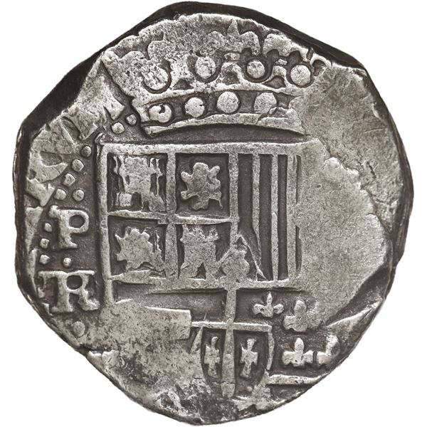 BOLIVIA, Potosí, cob 8 reales, Philip IV, assayer TR (mid- to late 1630s).