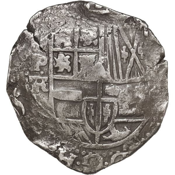 BOLIVIA, Potosí, cob 8 reales, Philip IV, assayer TR (mid- to late 1630s).