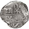 Image 2 : BOLIVIA, Potosí, cob 8 reales, Philip IV, assayer not visible (mid- to late 1630s).