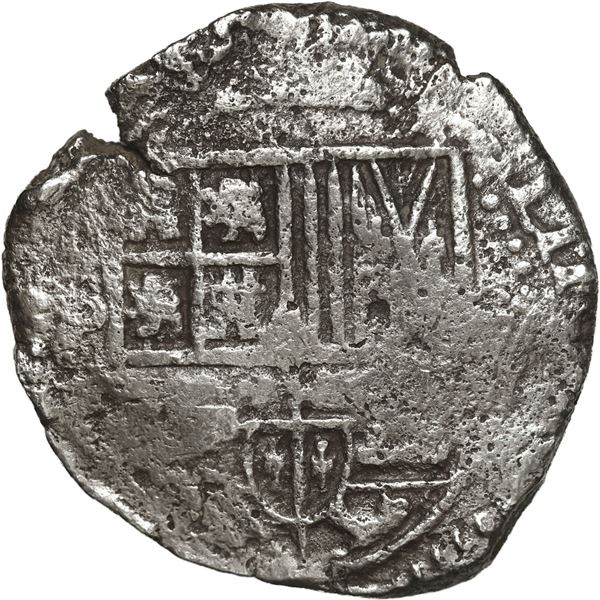 BOLIVIA, Potosí, cob 8 reales, Philip IV, assayer not visible (mid- to late 1630s).