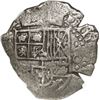 Image 1 : BOLIVIA, Potosí, cob 8 reales, 1647 (small digits), assayer not visible, with crowned-L countermark 