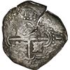 Image 2 : BOLIVIA, Potosí, cob 8 reales, 1649 Z, with crown-alone countermark on shield.