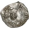 Image 1 : BOLIVIA, Potosí, cob 8 reales, 1651 O, with crowned-•F• (two dots) countermark on 
