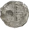 Image 2 : BOLIVIA, Potosí, cob 8 reales, (1651-52) (O or E), with crowned-L countermark on cross.
