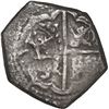 Image 2 : BOLIVIA, Potosí, cob 4 reales, (1650-51) O, with crowned-L countermark on cross, ex-Mastalir (Plate)