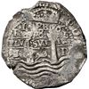 Image 1 : BOLIVIA, Potosí, cob 8 reales, 1653 E, 1-PH-6 at top, PCGS F details (Jupiter Shipwreck).