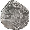 Image 1 : BOLIVIA, Potosí, cob 8 reales, 1653 E, •PH• at top, •8• above cr