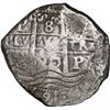 Image 1 : BOLIVIA, Potosí, cob 8 reales, 1670 E.