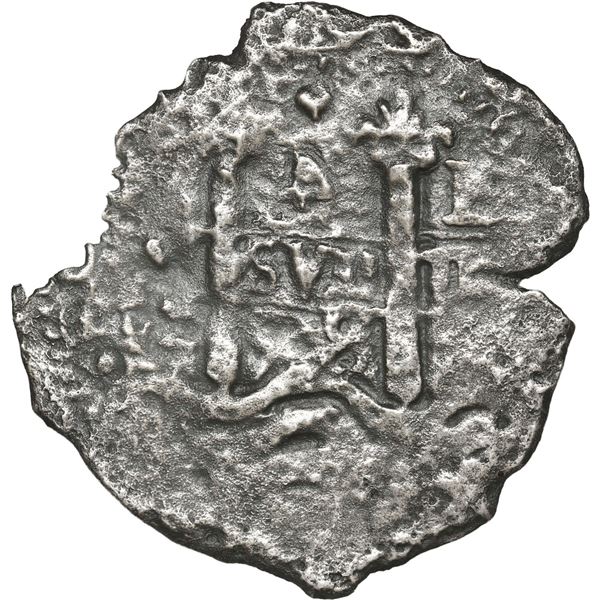 BOLIVIA, Potosí, cob 4 reales, 1678 E, retrograde denomination 4.
