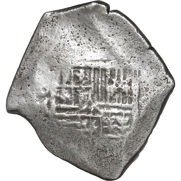 MEXICO, Mexico City, cob 8 reales, Charles II, assayer not visible.
