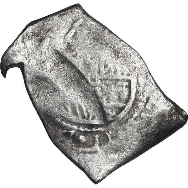 MEXICO, Mexico City, cob 8 reales, Charles II, assayer not visible.