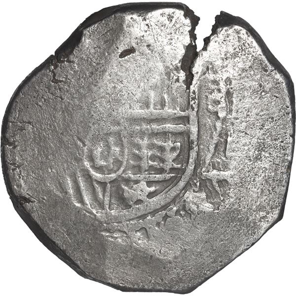 MEXICO, Mexico City, cob 8 reales, Charles II, assayer not visible.