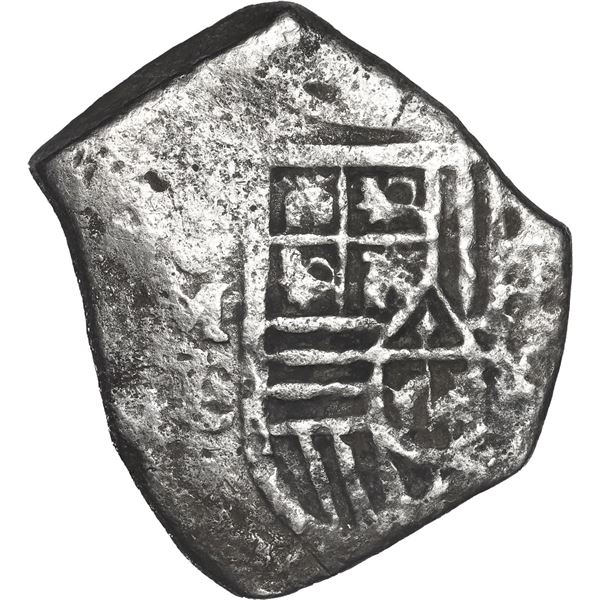 MEXICO, Mexico City, cob 4 reales, Charles II, assayer L.