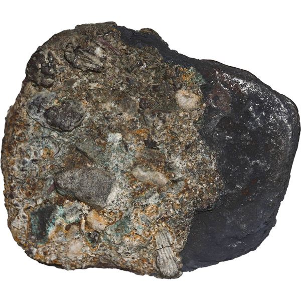 MEXICO, Mexico City, cob 4 reales "biscuit," Charles II, assayer not visible, encrusted as found.