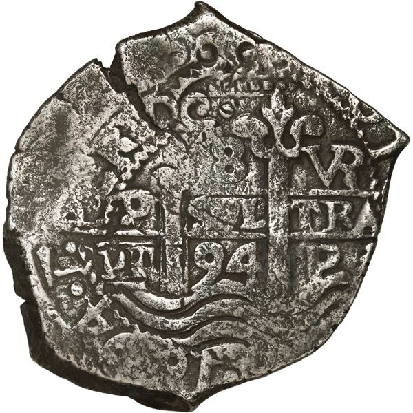 BOLIVIA, Potosí, cob 8 reales, 1694 VR.