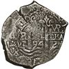 Image 1 : BOLIVIA, Potosí, cob 8 reales, 1694 VR.