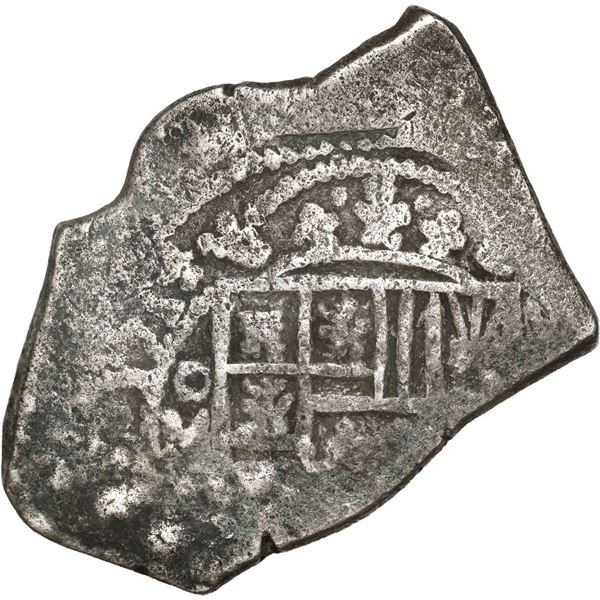 MEXICO, Mexico City, cob 8 reales, 1714 J, old-style shield and cross.