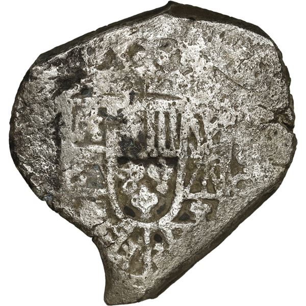 MEXICO, Mexico City, cob 8 reales, Philip V, assayer not visible (J), new-style shield, old-style cr