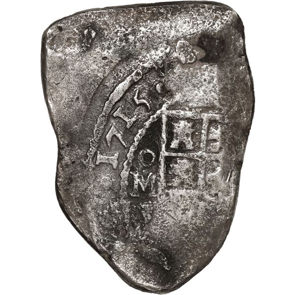 MEXICO, Mexico City, cob 8 reales, 1715 J, full date.